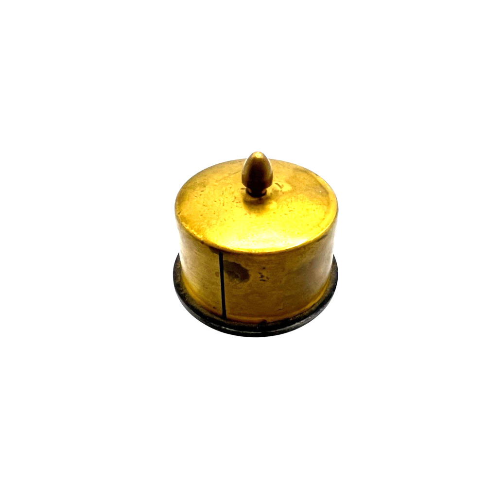 Vintage Brass Stamp Roll Dispenser. Div. of K. & McD. Inc. Retro Dark Academia